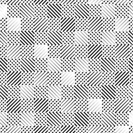 White grill, reticular pattern of crisscross, zig zag lines. Symmetric grid, mesh of lines with camber, arc effect. Cells of crossed wavy, squiggle, billowy weave linesのイラスト素材