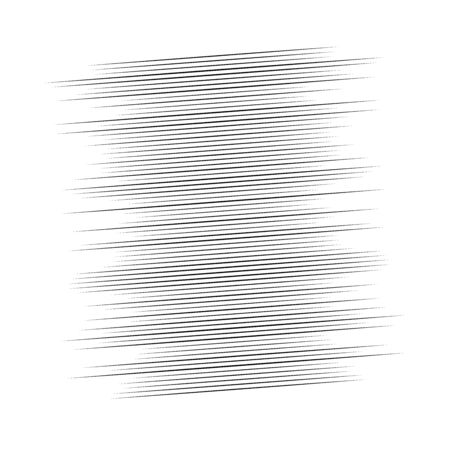 Random lines halftone element. Random horizontal lines. Irregular straight, parallel stripes. Strips, streaks half-tone geometric patternのイラスト素材