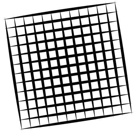 Random lines grid, mesh. Dynamic, irregular overlap, intersect lines, stripes. Jumble, reticulate geometric element. random lines grate, latticeのイラスト素材
