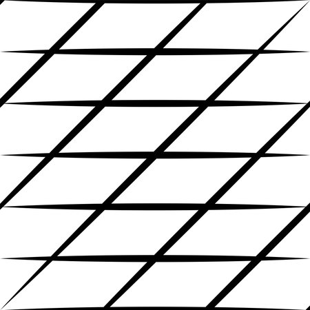 Skew, diagonal, oblique lines grid, mesh.Cellular, interlace background. Interlock, intersect traverse fractal lines.Dynamic bisect stripes abstract geometric pattern.Grating, trellis, lattice textureのイラスト素材