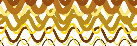 Multicolor Random wavy, zig-zag lines abstract art texture, background. Sinuous, tangled intersecting, overlapping shapes chaotic composition. Chaos pattern with scattered elementsのイラスト素材