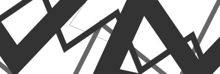 Random wavy, zig-zag lines abstract art texture, background. Sinuous, tangled intersecting, overlapping shapes chaotic composition. Chaos pattern with scattered elementsのイラスト素材