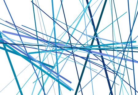 Colorful Abstract geometric art with random, chaotic lines. Straight crossing, intersecting lines texture, stripes patternのイラスト素材