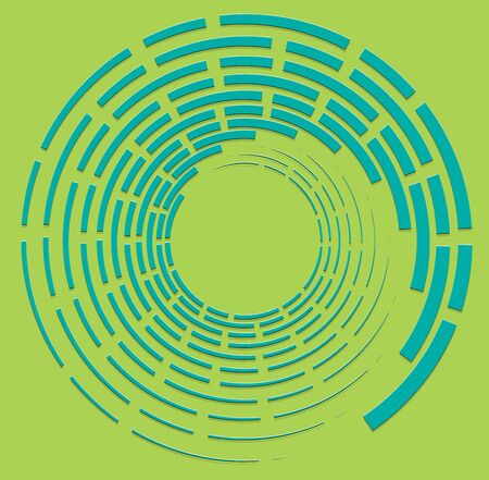 duotone curly, coil, gyration volute shape. twine vortex rotating in concentric, radial, radiating and circular, circling fashionのイラスト素材