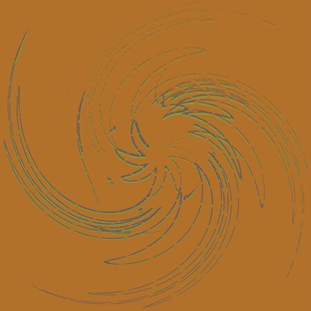 tricolor curly, coil, gyration volute shape. twine vortex rotating in concentric, radial, radiating and circular, circling fashionのイラスト素材