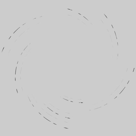 Smudge, smear, grungy monochrome, black and white volute, vortex shape. Twisted helix element. Rotation, spin and twist concept design. Abstract greyscale spiral, swirl, twirl illustrationのイラスト素材