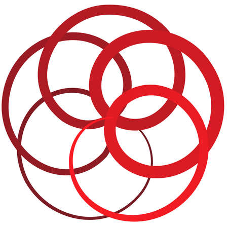 Volute, helix, spiral symbol, icon motif. Circular, radial line squiggle, squiggly bine, tendril...