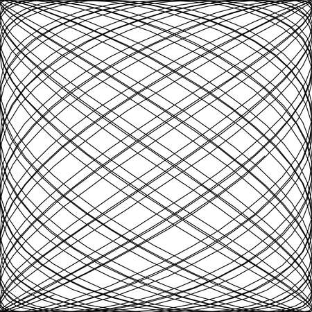 Geometric curved, Intersecting lines abstract Grid, mesh pattern background â Stock vector illustration, Clip art graphicsのイラスト素材