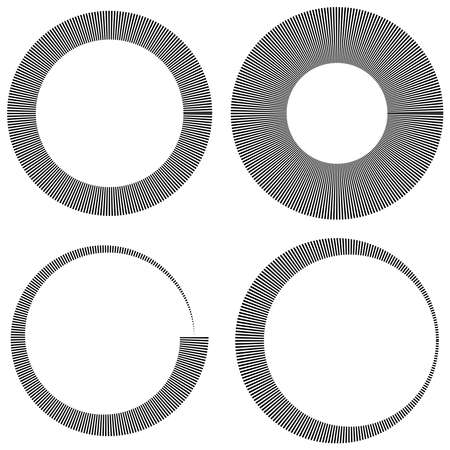 Circular radial lines volute, helix shape design element(s) â Stock illustration, Clip art graphicsのイラスト素材