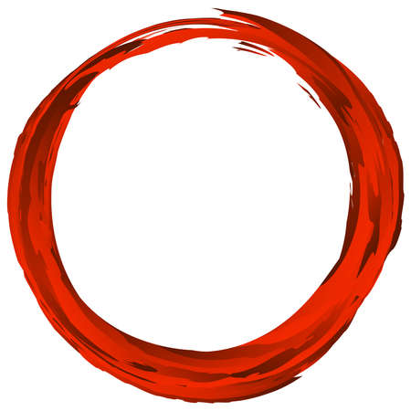 Red grungy, grunge textured circle design element â Stock vector illustration, Clip art graphicsのイラスト素材
