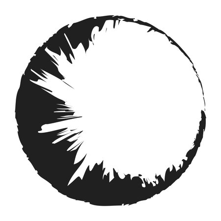 Grungy circle blob, blotch vector â Stock vector illustration, Clip art graphicsのイラスト素材