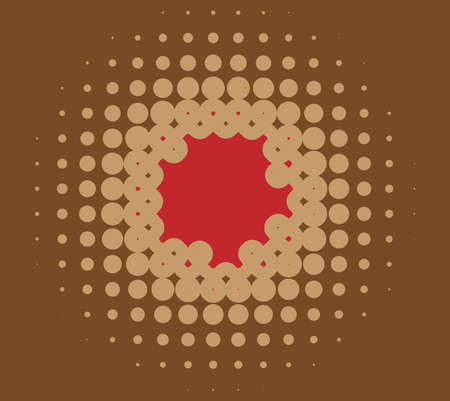 Halftone (half-tone) element. Dots, circles, speckles and freckles vector illustration. Stipple-stippling design â Stock vector illustration, Clip art graphicsのイラスト素材