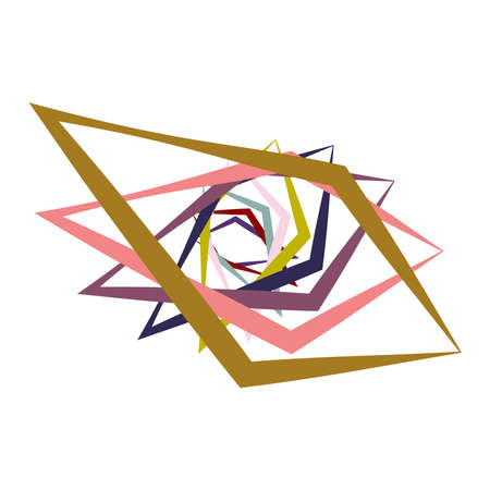 Spiral, swirl, twirl element set. Abstract vector â Stock vector illustration, Clip art graphicsのイラスト素材