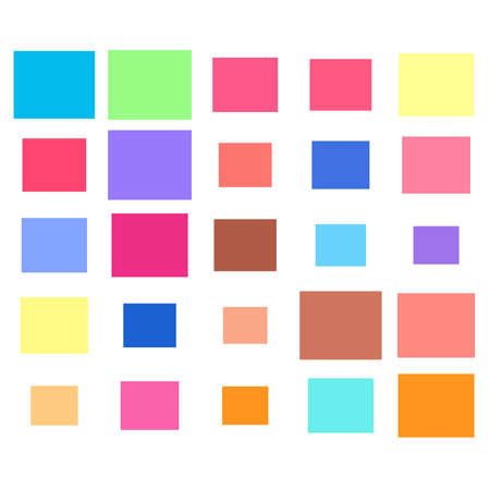 Tessellation, mosaic colorful, light colored squares, rectangles pattern â Stock illustration, Clip art graphicsのイラスト素材