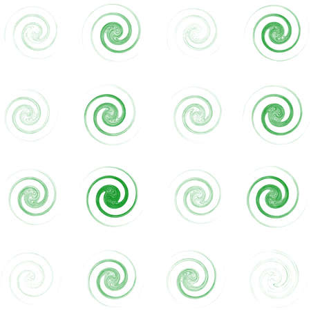 Abstract bine, tendril plant circular spiral as biology, ecosystem and flora concepts icons â Stock vector illustration, Clip art graphicsのイラスト素材