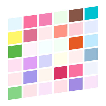 Tessellation, mosaic colorful, light colored squares, rectangles pattern â Stock illustration, Clip art graphicsのイラスト素材