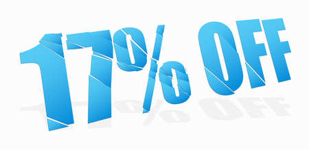 cracked, smashed, splattered and exploding percentage, discount numbers, numerals and letters for marketing, promotion vector illustrationのイラスト素材