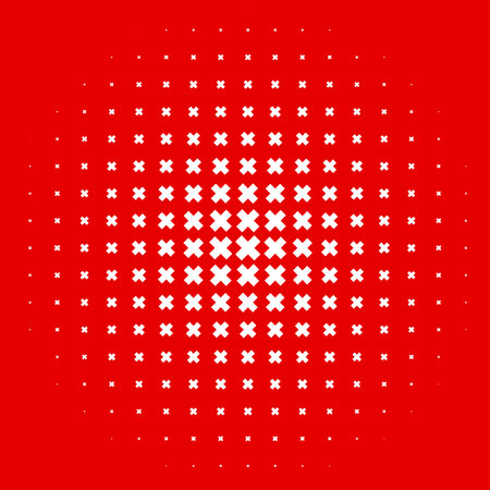 Circle made of plus, cross marks, signsのイラスト素材