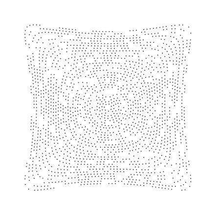 Squeeze distortion square particle element. Abstract geometric illustrationのイラスト素材