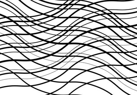 Wavy, billow, undulate lines reticulate, snake-skin mesh, grid, abstract background pattern and textureのイラスト素材