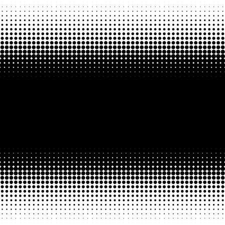 Linear, horizontal halftone vector pattern, texture. Circles, dots, screentone illustration. Freckle, stipple-stippling, speckles illustration. Pointillist vector artのイラスト素材