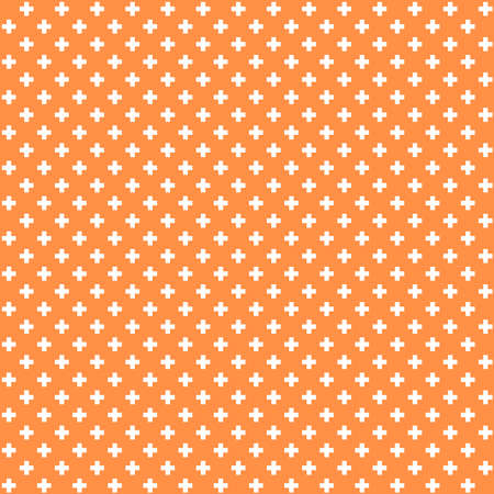 Cross, plus sign geometric seamlessly repeatable pattern, background, texture. Colorful, vivid,...