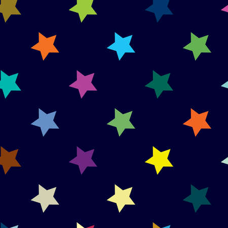 Repeatable star background, star pattern. Seamless starry wrapping paper pattern. Vector illustrationのイラスト素材
