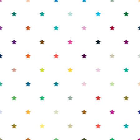 Repeatable star background, star pattern. Seamless starry wrapping paper pattern. Vector illustrationのイラスト素材