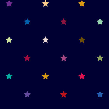 Repeatable star background, star pattern. Seamless starry wrapping paper pattern. Vector illustrationのイラスト素材
