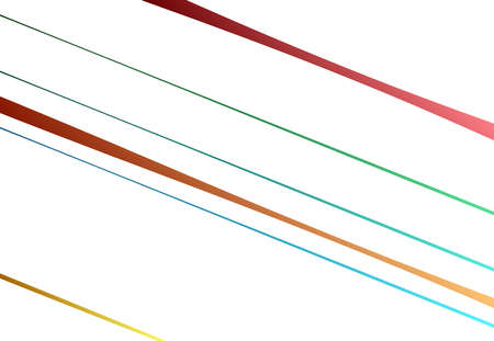 Random colorful diagonal, oblique lines with gradient fill. Scattered streaks, stripes