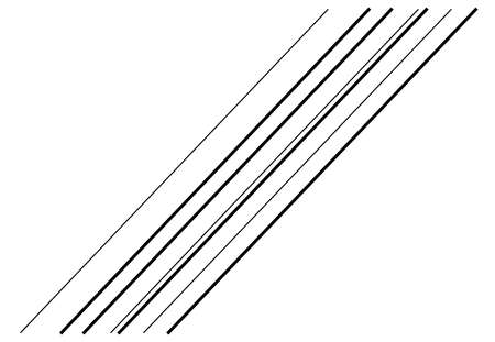 Dynamic diagonal and slanting lines element. oblique, skew and tilted stripes. bursting, radial streaks, strips. speed, trail and zoom lines comic effectのイラスト素材