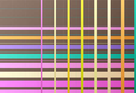 Random colored mesh, grid, lattice and grating of intersecting straight lines. Abstract vector...