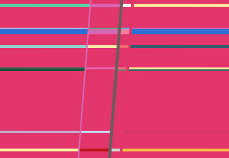 Colorful, multicolor oblique, diagonal and slanted mesh-grid abstract geometric background in rectangular format. Vector illustrationのイラスト素材