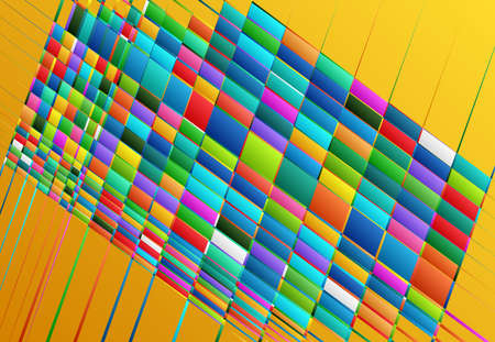 Tessallation, mosaic abstract colorful, multicolor and geometric background. Random rectangle,...