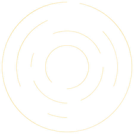 Radial, radiating lines abstract burst element. Concentric whirligig volute, helix spreading stripes. Circular, cyclic strips, streaks circle shape.Twist, spiral and rotation,loop concept illustrationのイラスト素材