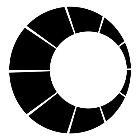 Circular radial, radiating lines, beams, rays. Geometric circle vector illustration. Cyclic loop concentric patternのイラスト素材