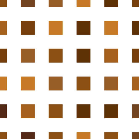 Simple, plain colorful squares repeatable, seamless background, pattern. Squares checkered, chequered background illustration. Grid, mesh, chequr lattice, grating vectorのイラスト素材