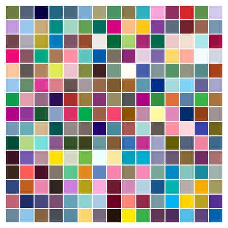 Colorful Squares vector illustration. Squares design element, square pattern. Blocks illustrationのイラスト素材