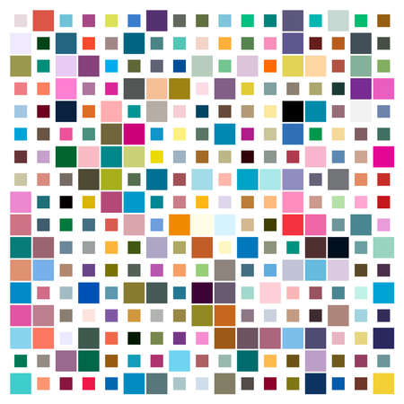 Random size Squares vector illustration. Squares design element, square pattern. Blocks illustration. Mesh, grid textureのイラスト素材