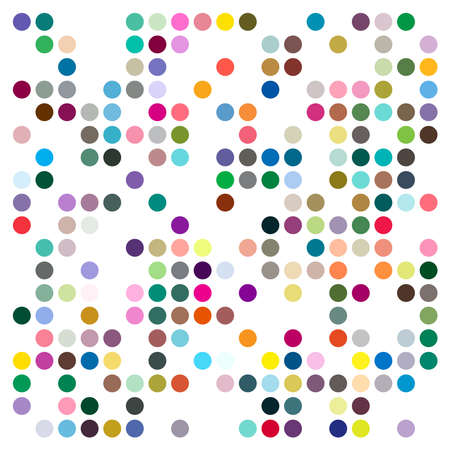 Random, colorful Circles vector illustration. Circles design element, circles patternのイラスト素材
