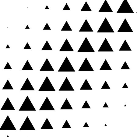 Triangles halftone vector illustration. Triangle geometric background texture and patternのイラスト素材