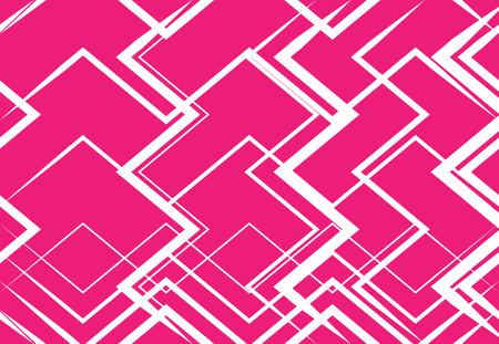 Geometric structure, network, chaotic jumble of straight, angular intersecting lines. Abstract random grid, mesh. Colorful background, texture and patternのイラスト素材