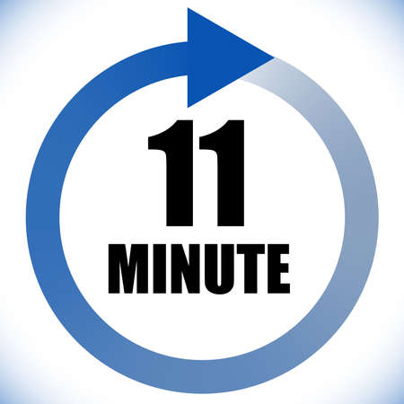 Numbers, numerals dial illustration. Time, duration and schedule concept icon. Turnaround time (TAT) icon. Counter, countdown vectorのイラスト素材