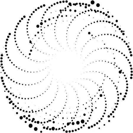 Overlaying abstract Spiral, Swirl, Twirl vector. Volute, helix, cochlear vertigo circular, geometric illustration. Abstract circleのイラスト素材