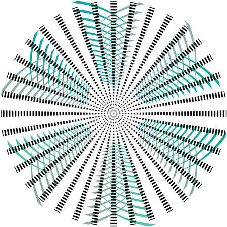 Overlaying abstract Spiral, Swirl, Twirl vector. Volute, helix, cochlear vertigo circular, geometric illustration. Abstract circleのイラスト素材
