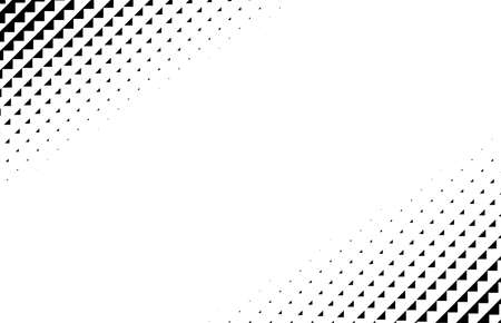 Triangles halftone vector illustration. Triangle geometric background texture and patternのイラスト素材