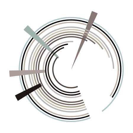 Cyber-cyberpunk, sci-fi geometric circles, rings. Hi-tech HUD elements. Concentric, radial revolving...