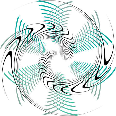 Overlaying abstract Spiral, Swirl, Twirl vector. Volute, helix, cochlear vertigo circular, geometric illustration. Abstract circleのイラスト素材