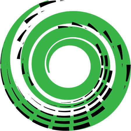 Overlaying abstract Spiral, Swirl, Twirl vector. Volute, helix, cochlear vertigo circular, geometric illustration. Abstract circleのイラスト素材