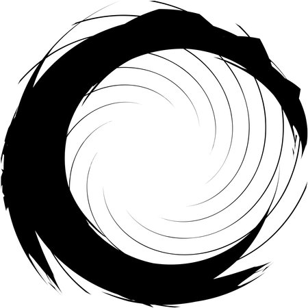 Overlaying abstract Spiral, Swirl, Twirl vector. Volute, helix, cochlear vertigo circular, geometric illustration. Abstract circleのイラスト素材